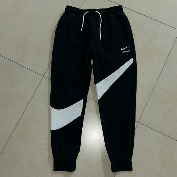 Nike SweatPants with big swoosh logo across - Picture 1 of 4